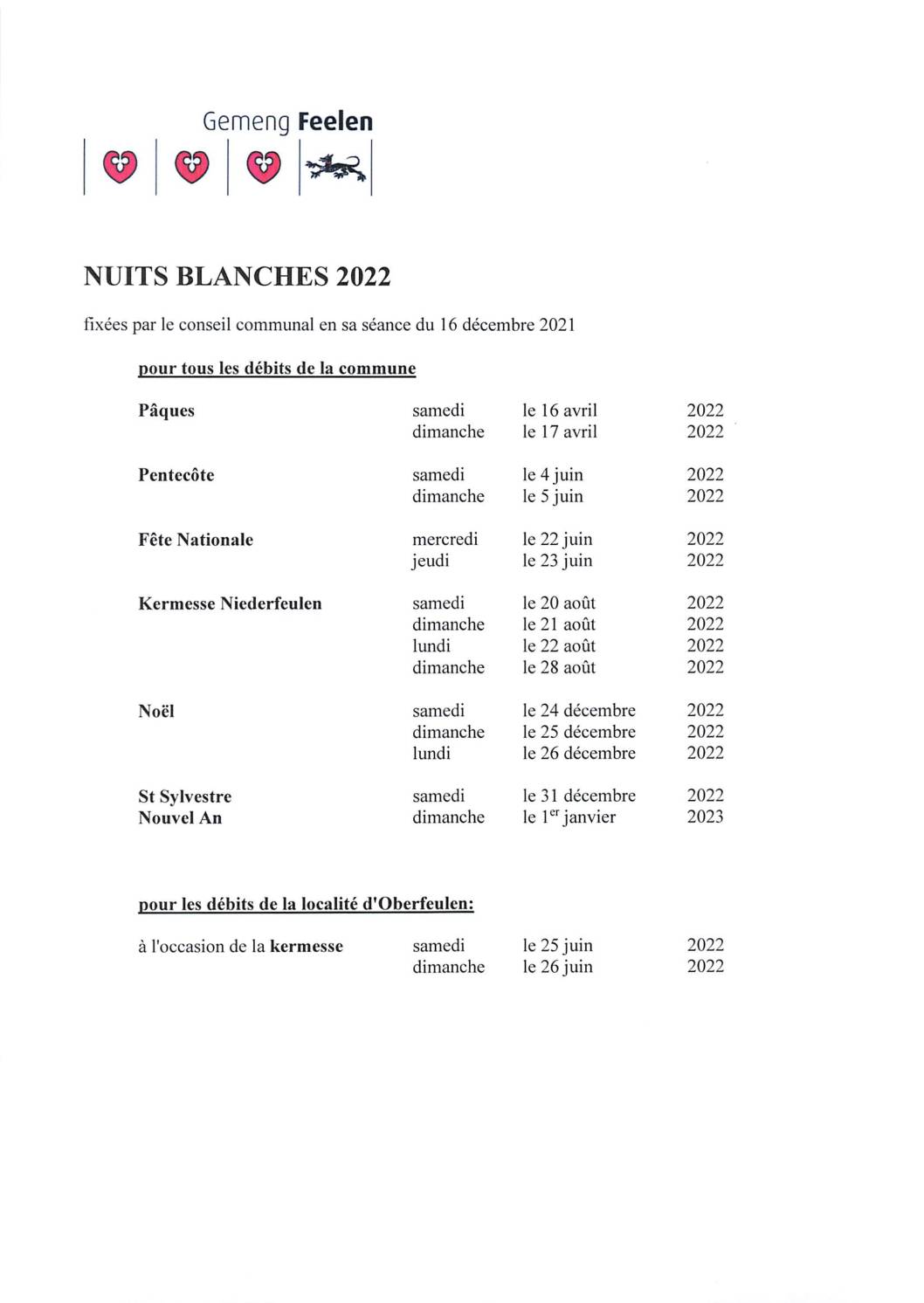 Nuits blanches 2022