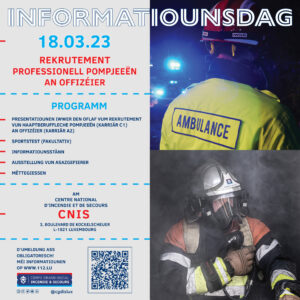 Recrutement de pompiers professionnels – journée d’information du CGDIS