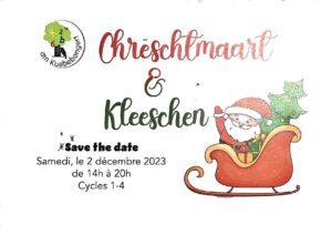 Chrëschtmaart & Kleeschen - save the date