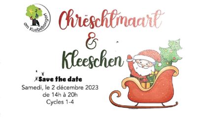 Chrëschtmaart & Kleeschen – save the date