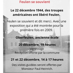 Flyer "Il y a 80 ans" exposition sur la libération de la 2ième guerre mondiale