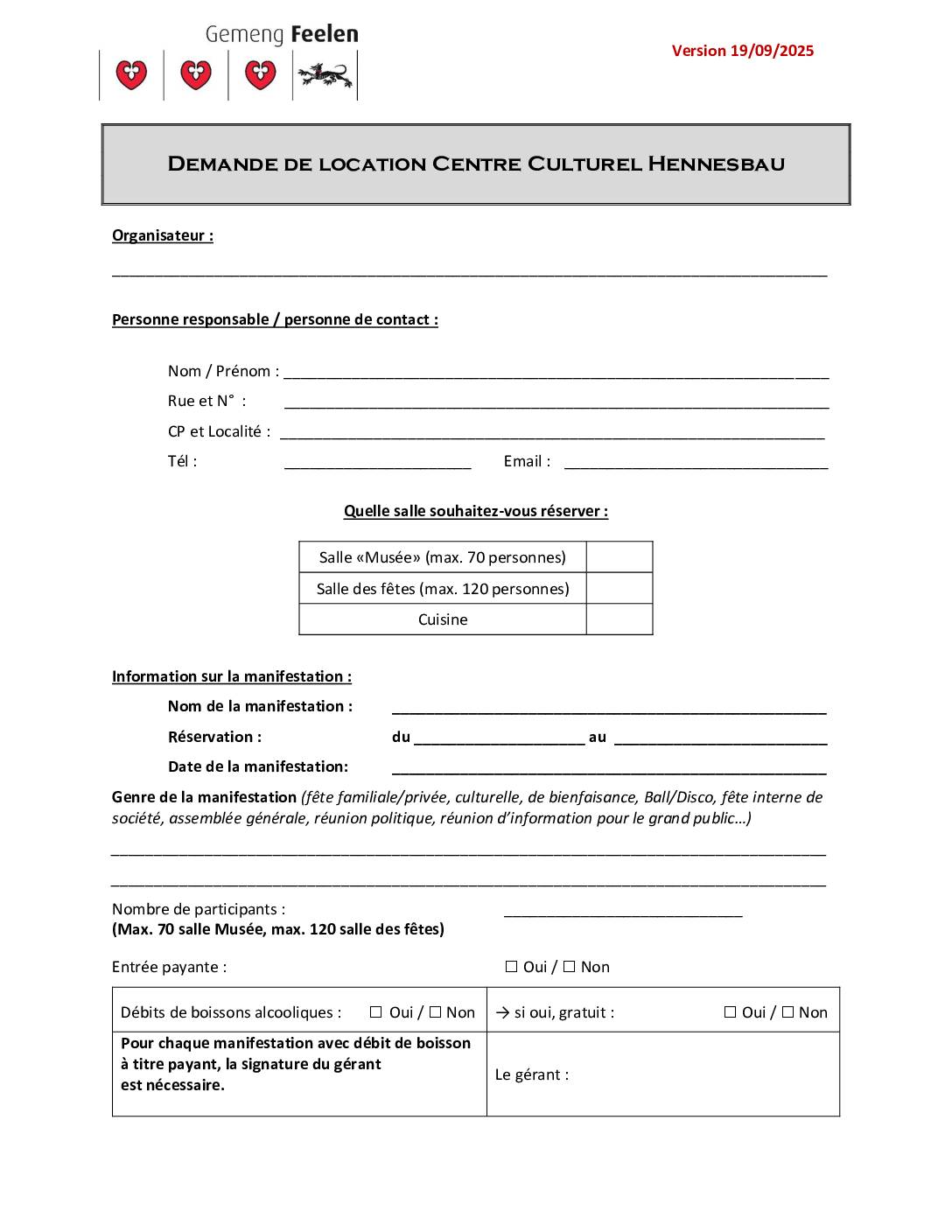 Demande de réservation Hennesbau