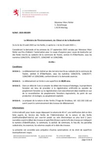 Administration de la nature et des forêts - Autorisation 2025-002209