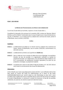Administration de la nature et des forêts - Autorisation 2025-002592