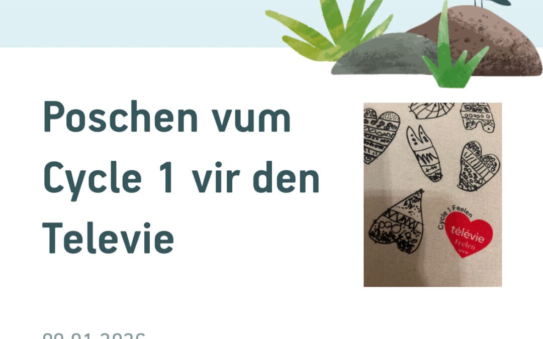 Sacs du cycle 1 pour le Télévie ❤️