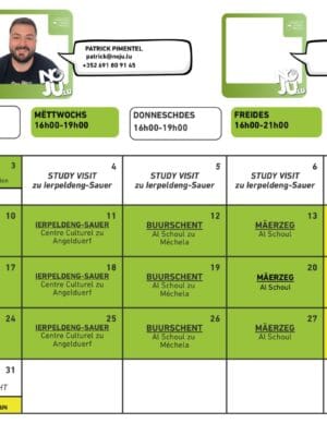 Nordstadjugend - Programme mars 2026