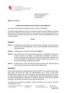 Autorisation Environnement - Décision concernant le dossier 2026-000205