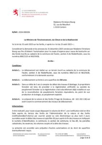 Autorisation Environnement - Décision concernant le dossier 2026-000206