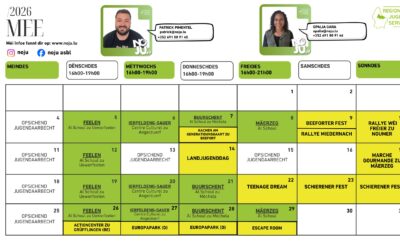 Nordstadjugend – Agenda mai 2026