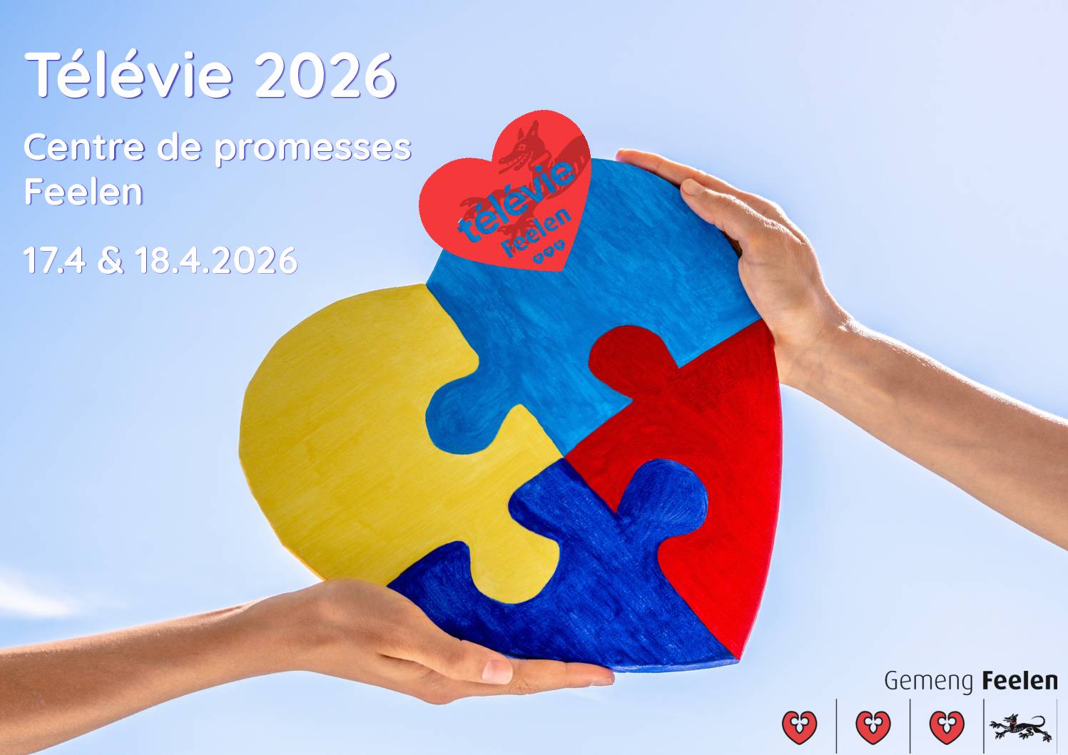 Häerzlech wëllkomm op dem Ofschloss vun der Editioun 2026 vum Télévie zu Feelen!