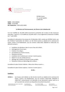 Autorisation Environnement – Décision concernant le dossier 2026-000028