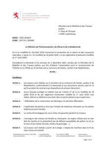 Autorisation Environnement – Décision concernant le dossier 2025-002814