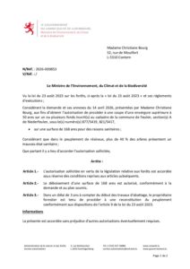 Autorisation Environnement – Décision concernant le dossier 2026-000853
