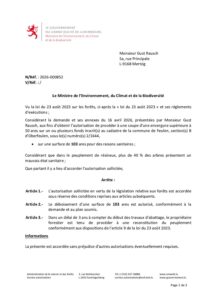 Décision concernant le dossier 2026-000852