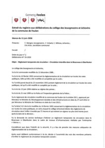 Circulation interdite dans le Bisserwee