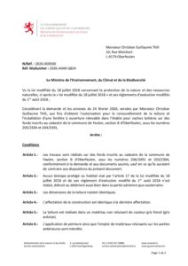 Autorisation Environnement - Décision concernant le dossier 2026-000500