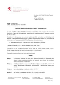 Autorisation Environnement - Décision concernant le dossier 2026-001047