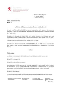Autorisation environnement - Décision concernant le dossier 2025-002894-M1