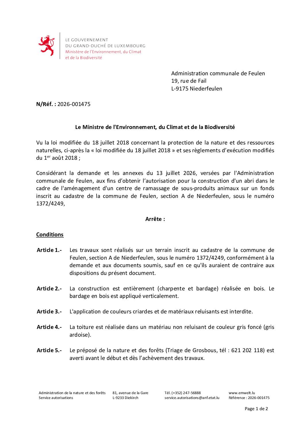 Décision 2026-001475