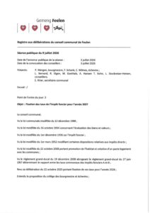 Règlement communal relatif à l'impôt foncier 2027