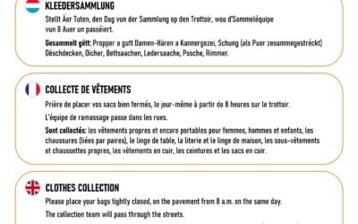 Collecte de vieux vêtements 18.09.2026