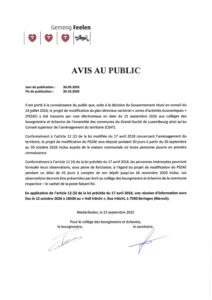 Enquête publique - Modification du plan directeur sectoriel "Zones d'activités économiques"