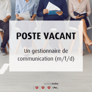 Poste vacant : Un(e) gestionnaire de communication (m/f/d)